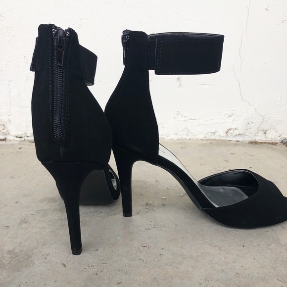 Black suede high heels by, Qupid - Picture 3 of 5